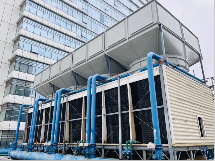 200噸橫流冷卻塔5米處測得噪音52分貝，問鼎整個(gè)行業(yè)誰能做到！